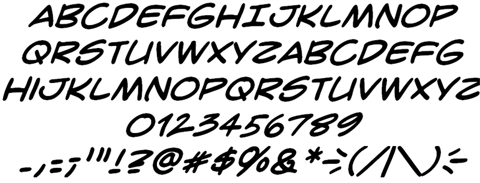 Comic Book Letter Fonts