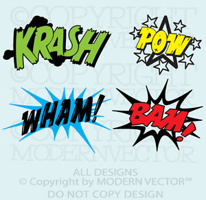 Comic Book Superhero Words