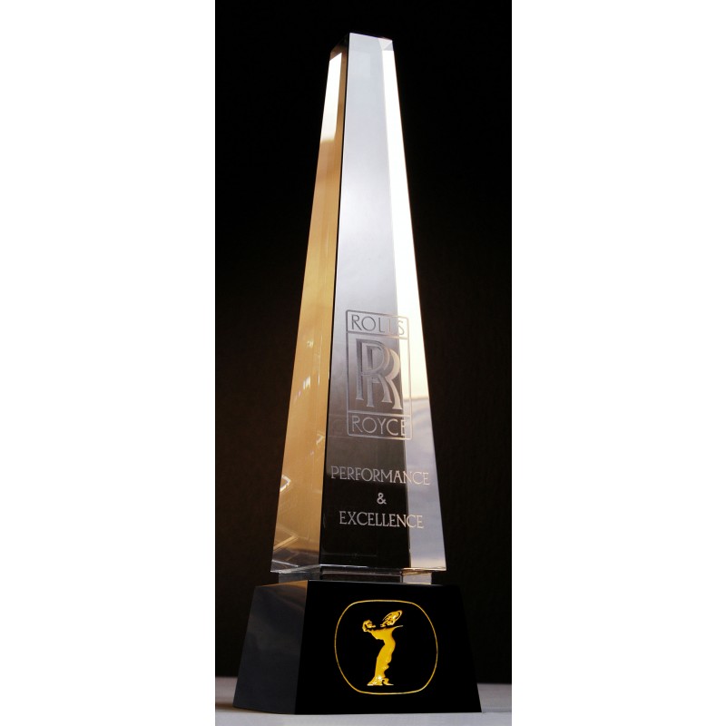 Crystal Obelisk Award Black Base