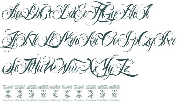 Cursive Tattoo Fonts Script Cursive Tattoo Fonts Script