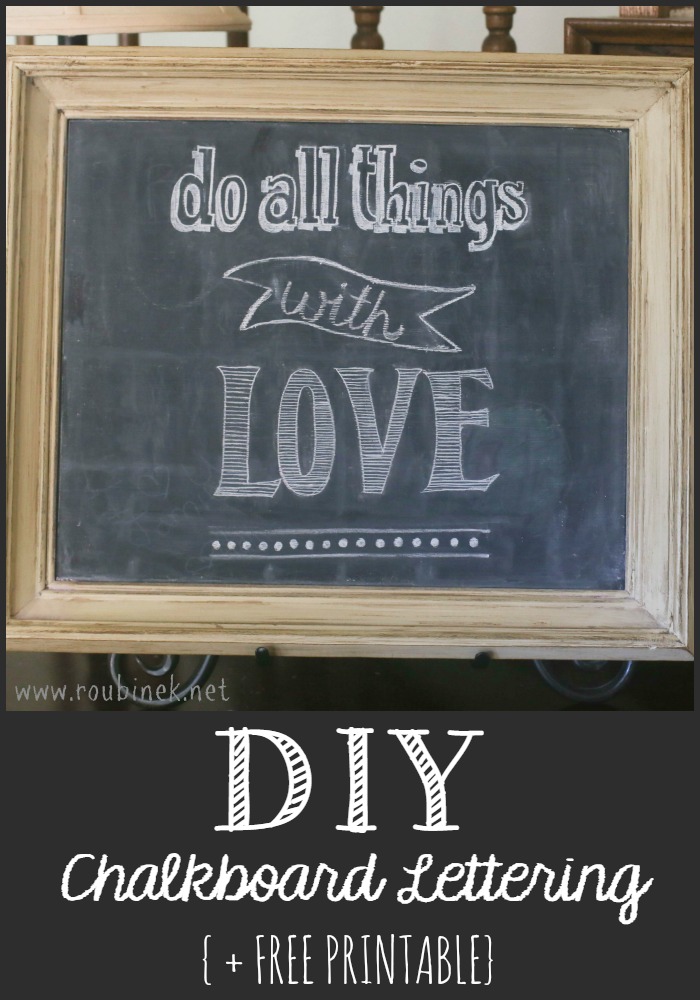 DIY Chalkboard Lettering Printables DIY Chalkboard Lettering Printables