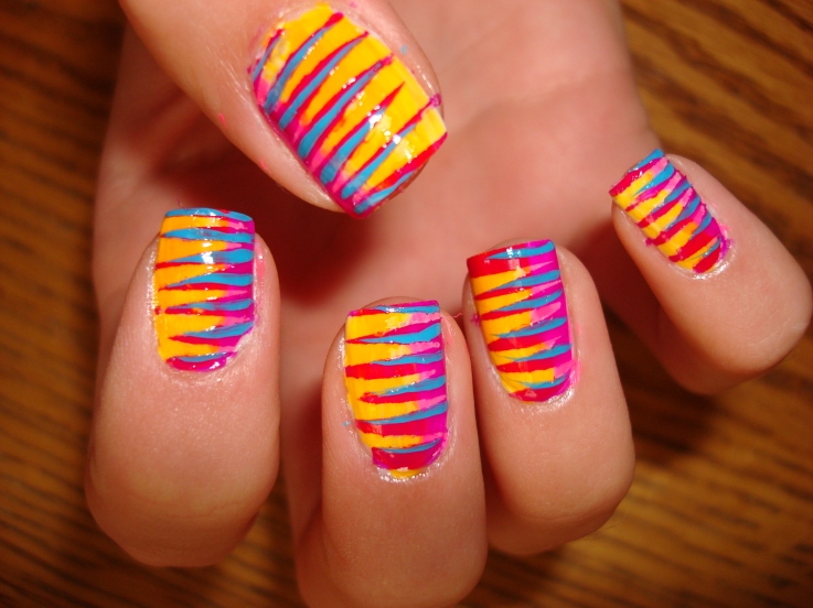 Easy Colorful Nail Art Designs
