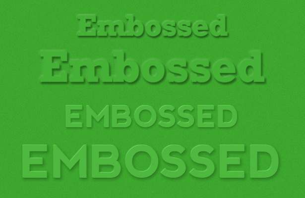 Embossed Text Photoshop Style Embossed Text Photoshop Style