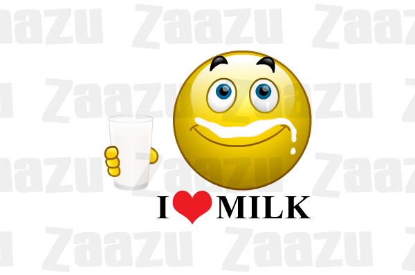 Emoticon I Love Milk