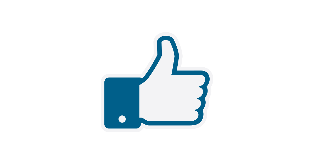 Facebook Thumbs Up Icon Vector