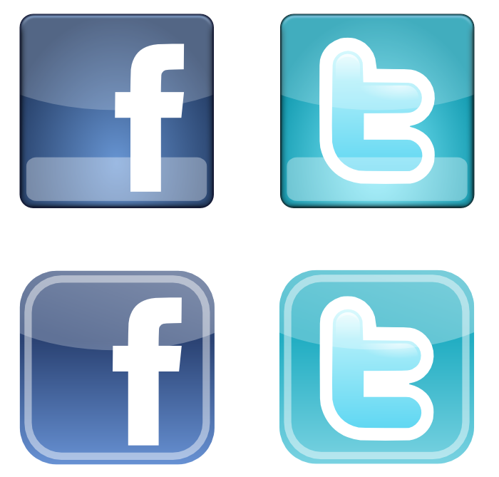 Facebook Twitter Logo Vector