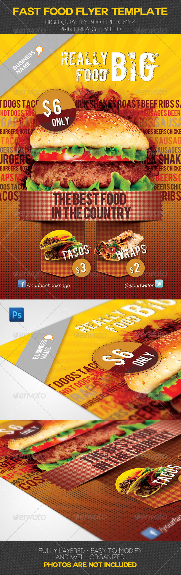 Fast Food Flyer Template Fast Food Flyer Template