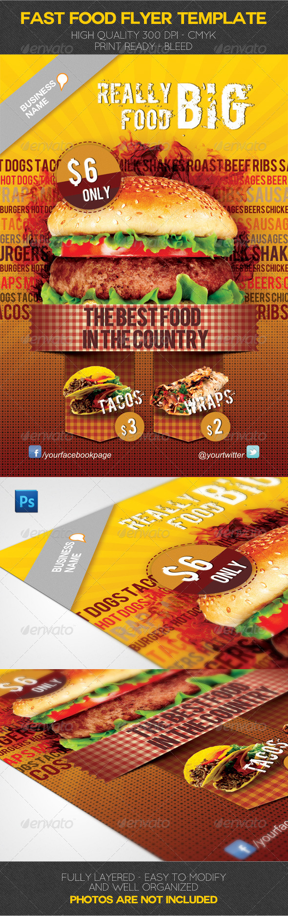 Fast Food Flyer Template