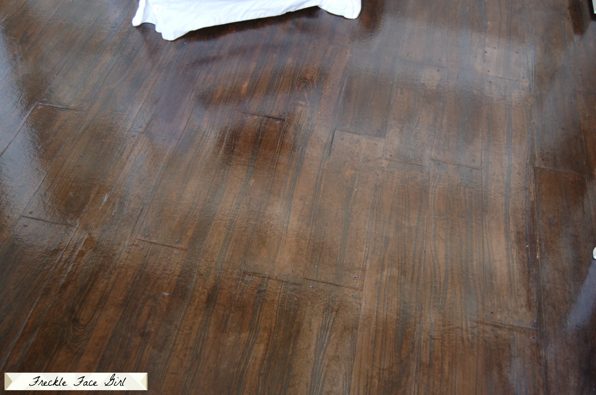 Faux Wood Plank Floor