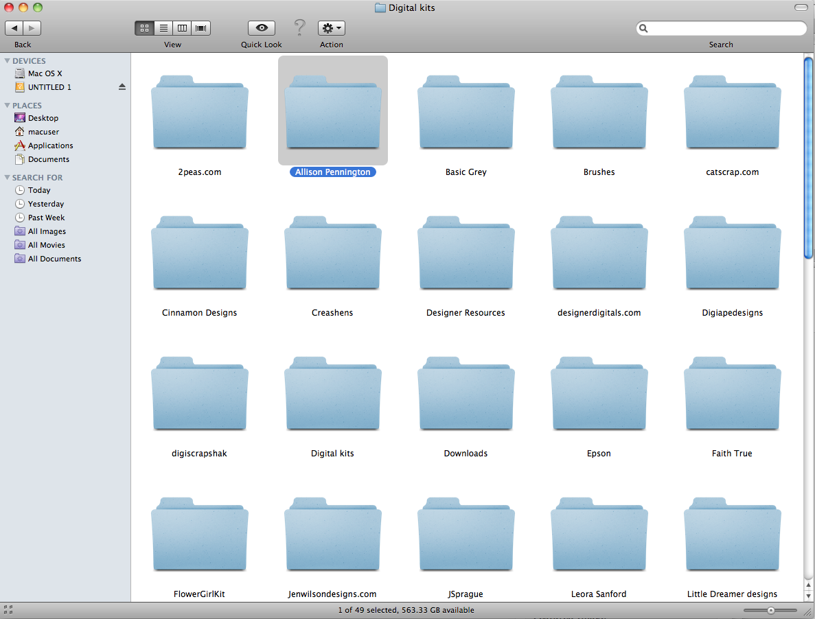 File Folder Icon Mac