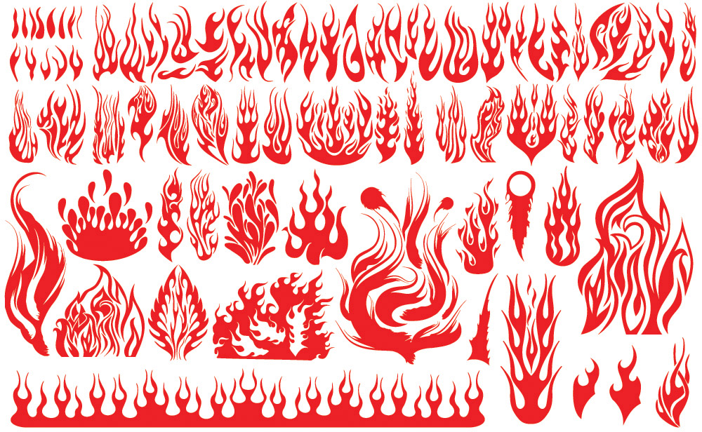 Fire Flames Border Clip Art Free