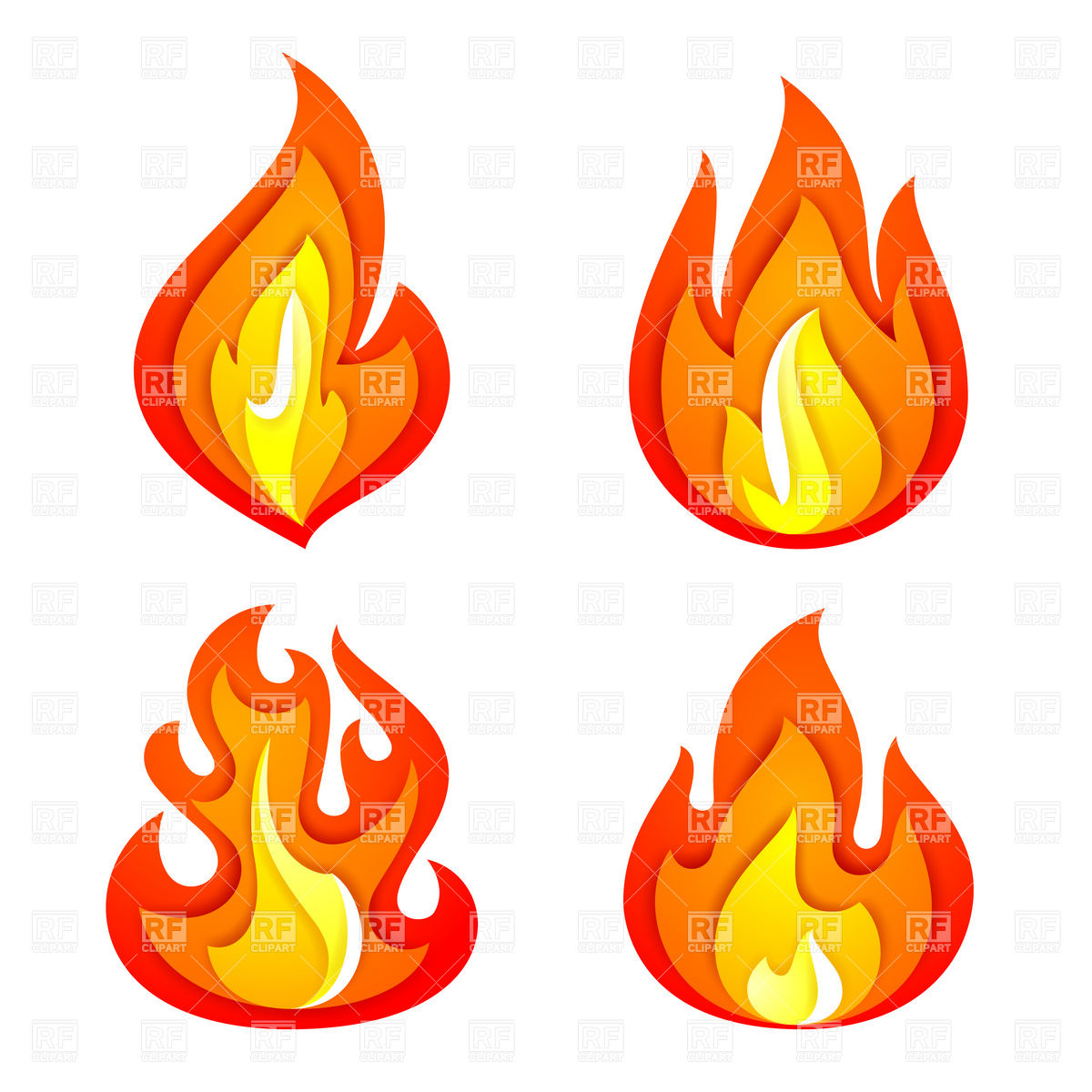 Fire Flames Clip Art Free