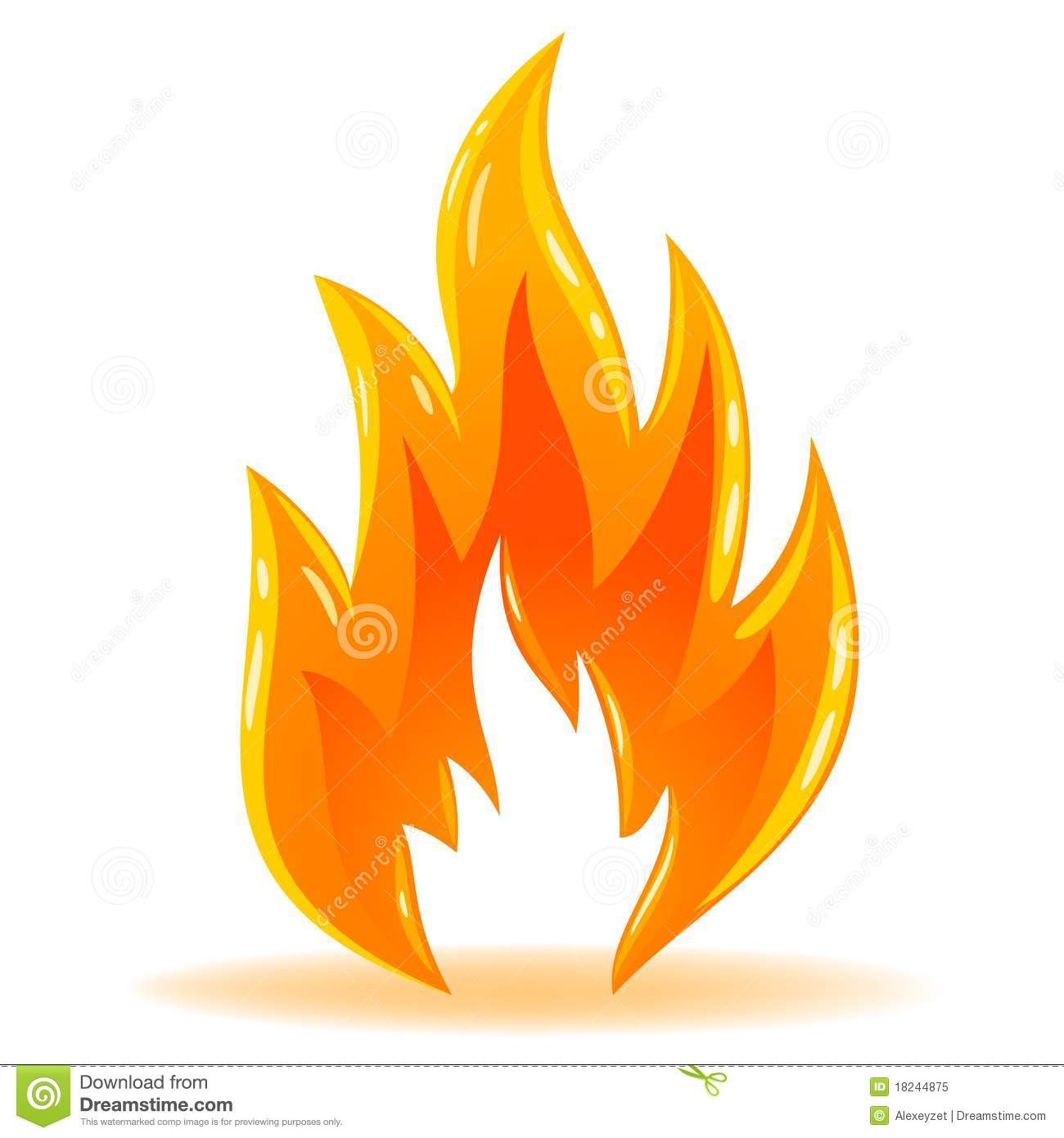 Fire Flames Clip Art Symbol