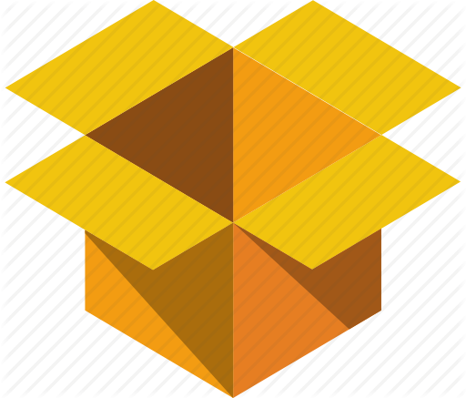 Flat Shipping Box Icon Flat Shipping Box Icon