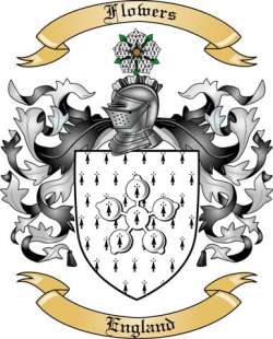 Flowers Family Crest Coat of Arms