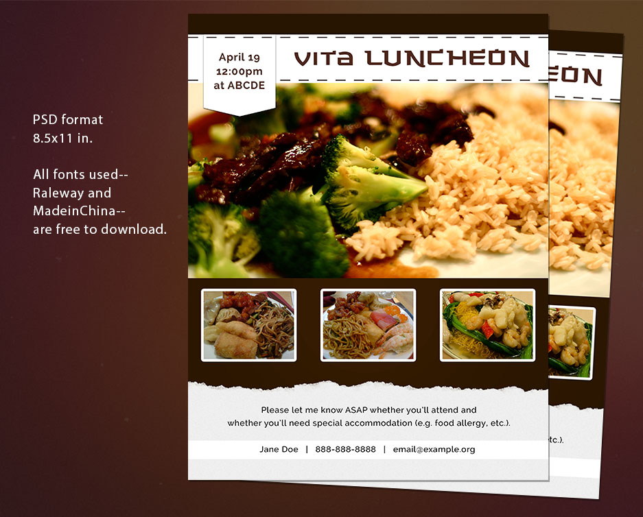 Food Flyer Templates Free