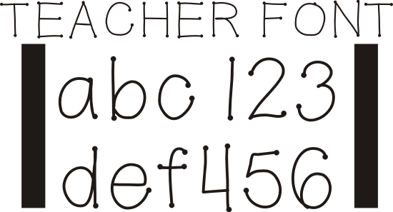 11 ABC Teacher Font Free Download Images