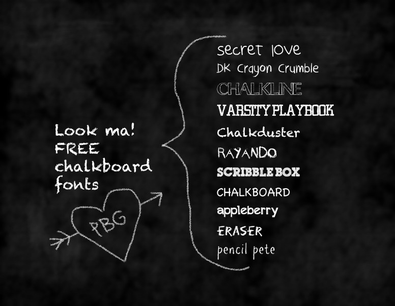 Free Chalkboard Fonts Free Chalkboard Fonts