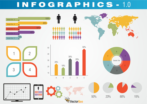 Free Infographic Vector Elements Free Infographic Vector Elements