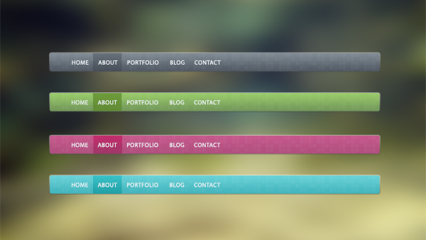 Free Navigation Bar PSD