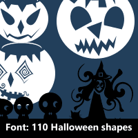 Free Photoshop Halloween Shapes