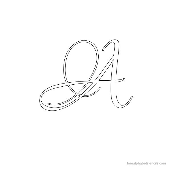 Free Printable Calligraphy Letter Stencils