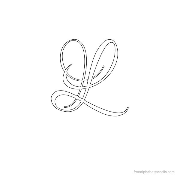 Free Printable Calligraphy Letter Stencils