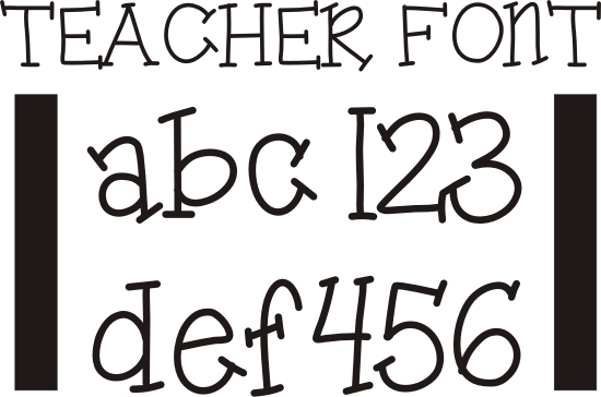 Free Printable Teacher Fonts