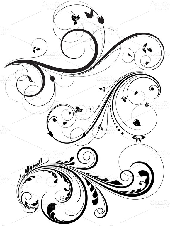 Free Vector Swirl Designs