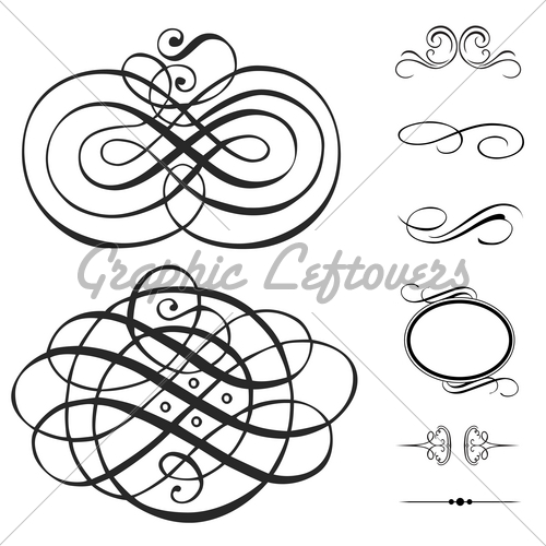 Free Vector Swirl Ornaments