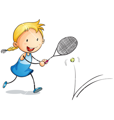 Girl Playing Tennis Clip Art Girl Playing Tennis Clip Art