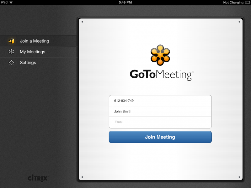 GoToMeeting Join a Meeting