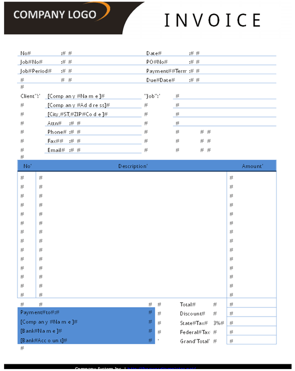 Graphic Design Invoice Template