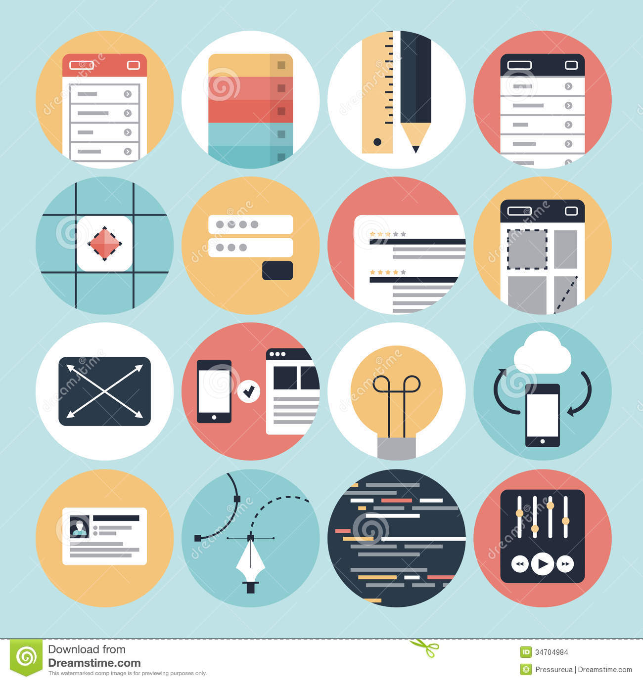 Graphic Design Process Icon