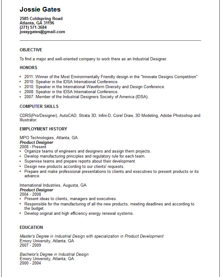 Graphic Design Resume Objective Examples Graphic Design Resume Objective Examples