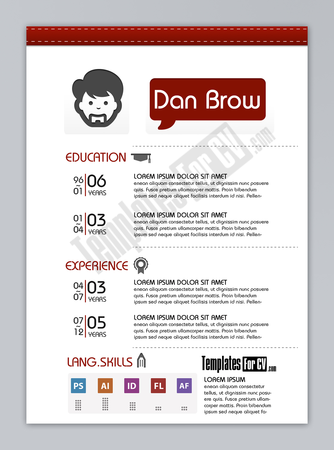 Graphic Design Resume Template