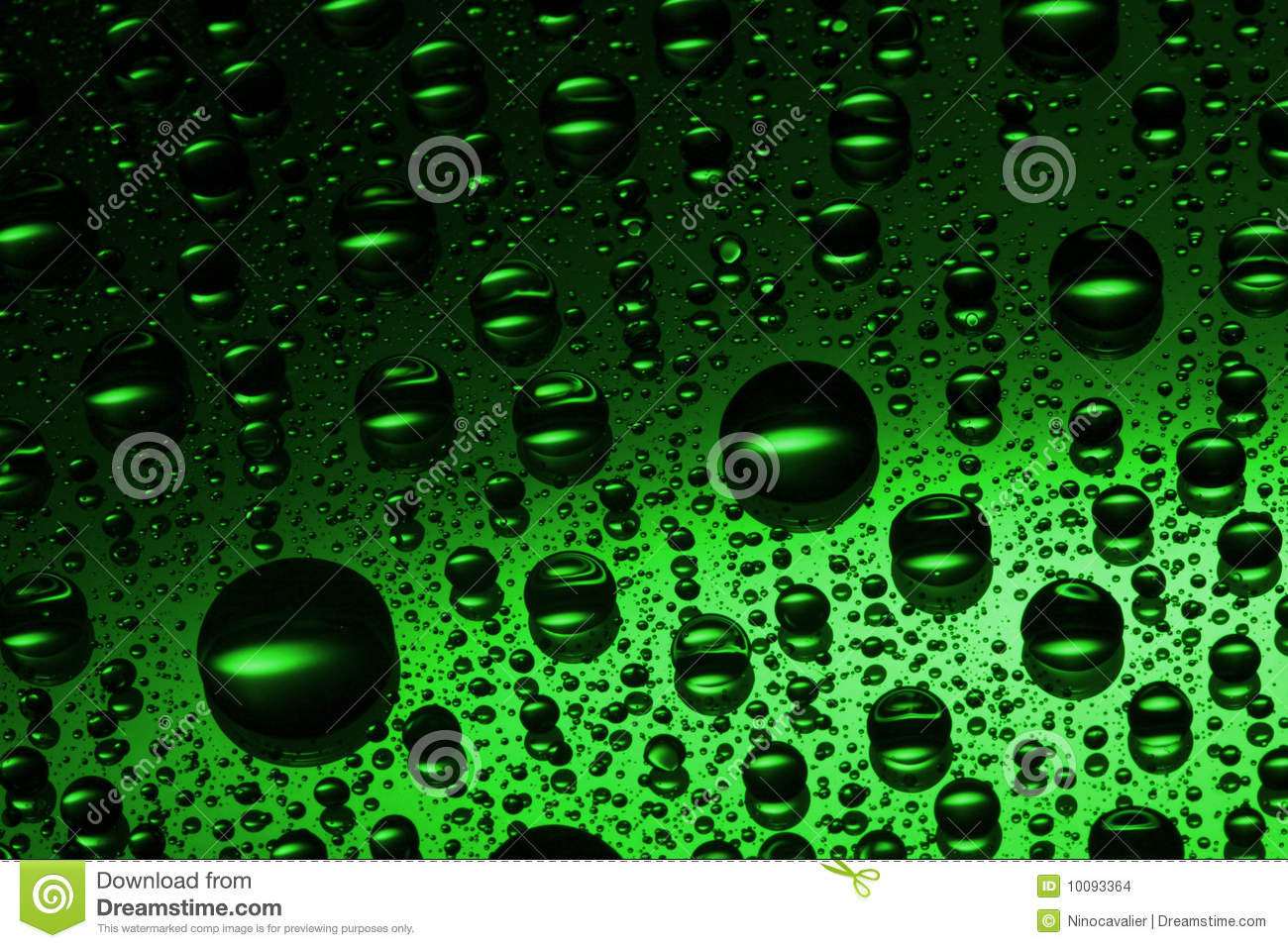 Green Water Drop