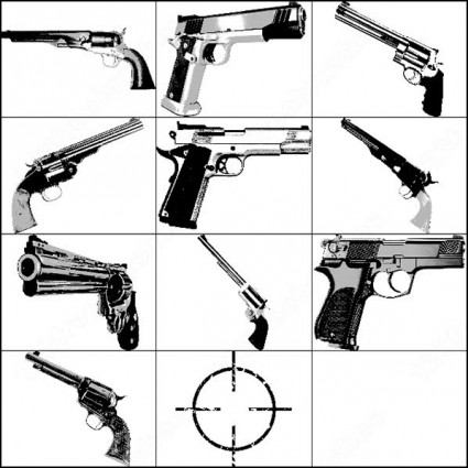 10 Gun Pattern Photoshop Brushes Images