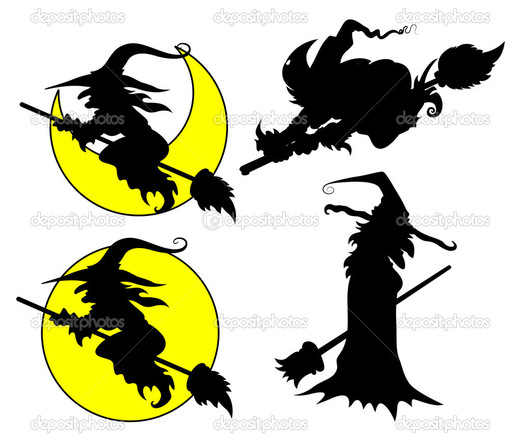 Halloween Witch Silhouette Clip Art