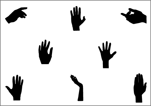 Hand Silhouette Clip Art