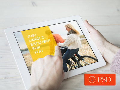 Hands Holding iPad PSD Mockup Free Hands Holding iPad PSD Mockup Free