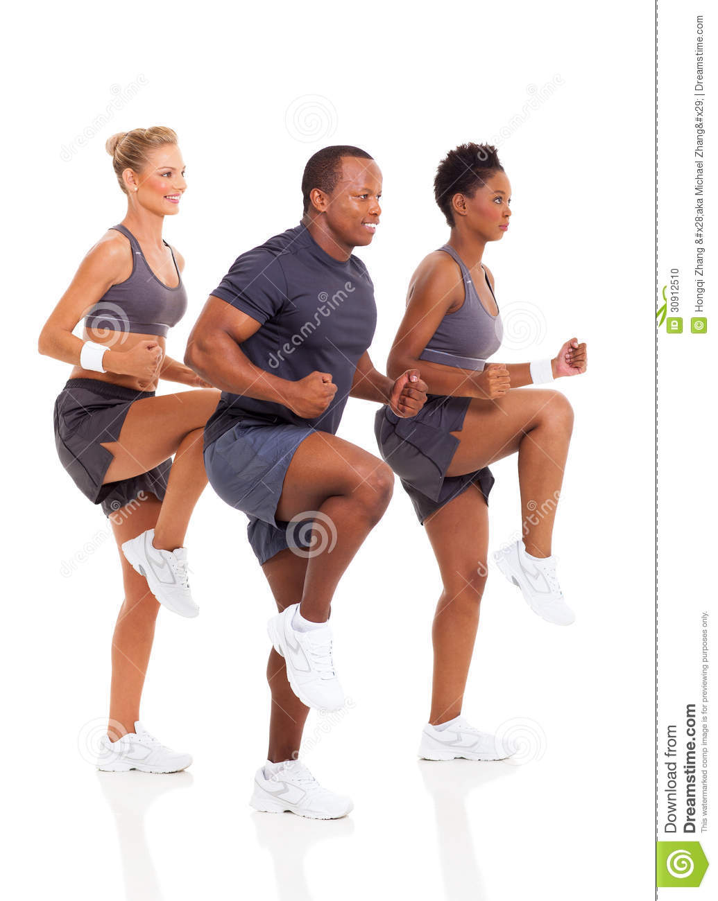 Healthy People Exercising Healthy People Exercising