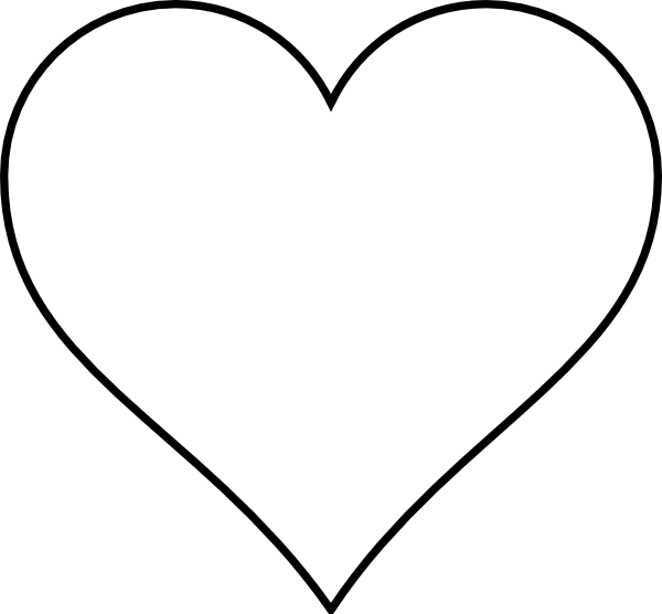 Heart Outline Printable Heart Outline Printable