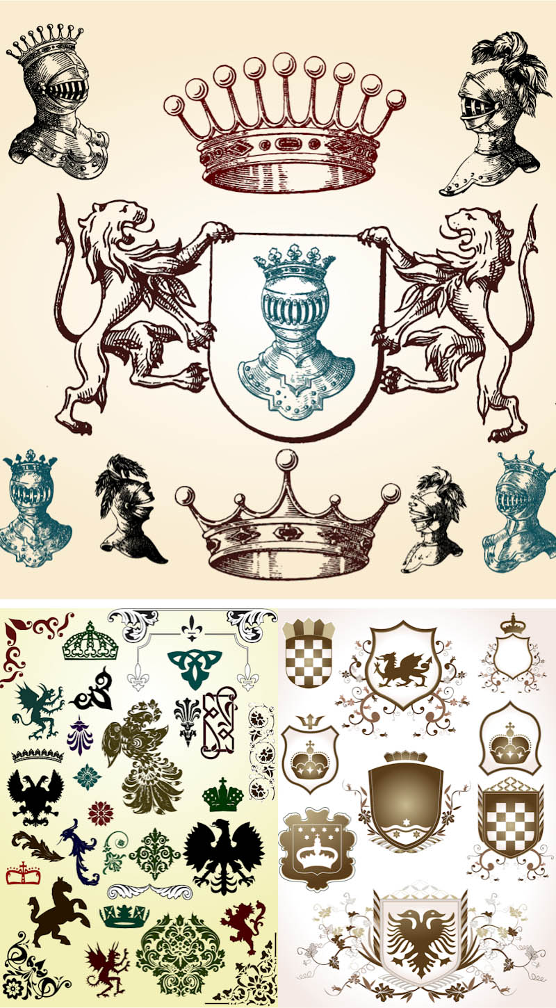 Heraldic Shield Vector