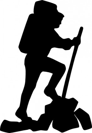 Hiker Silhouette Clip Art