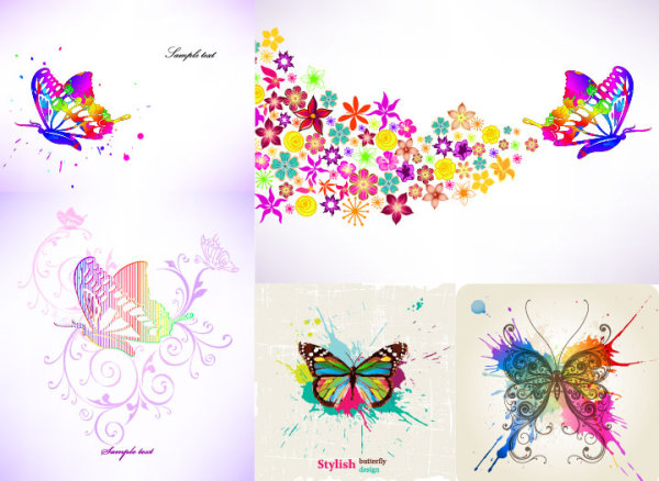 Images of Colorful Butterflies