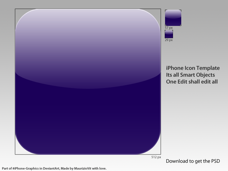 iPhone Icon Template iPhone Icon Template