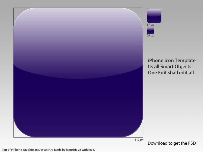 iPhone Icon Template