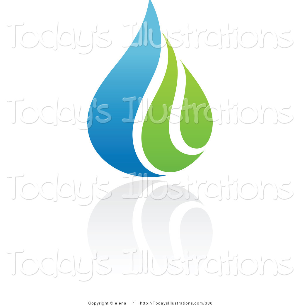 Leaf and Water Drop Logo