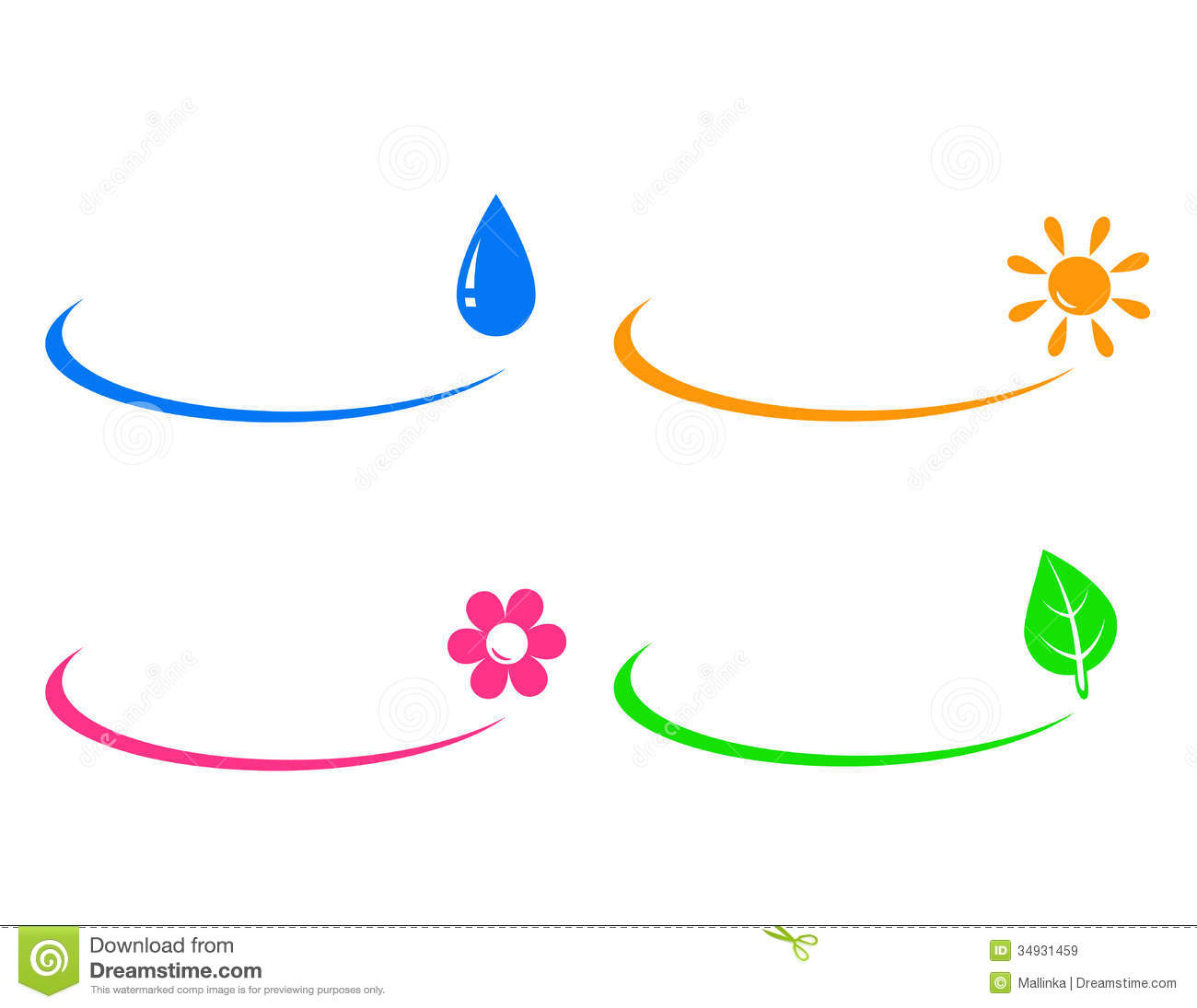 Leaf Water Drop Icon